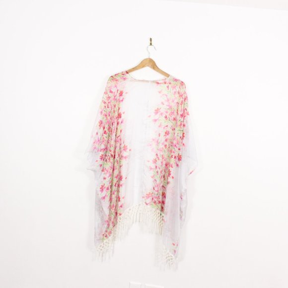 *Wanderlujo Floral Sheer Kimono - Picture 4 of 4